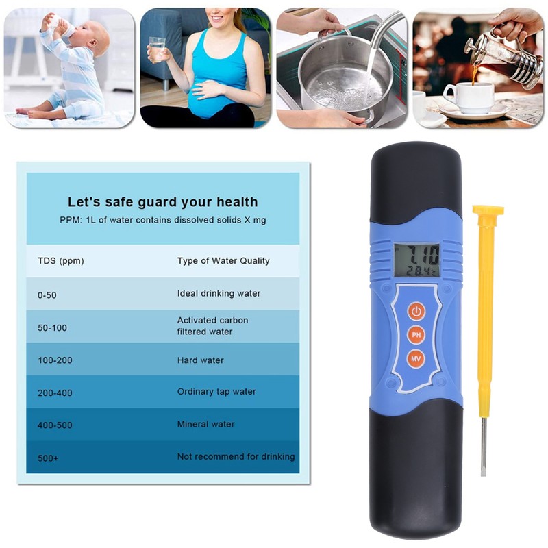 PH‑099 PH Test Pen Portable OW099 PH ORP Temperature Meter