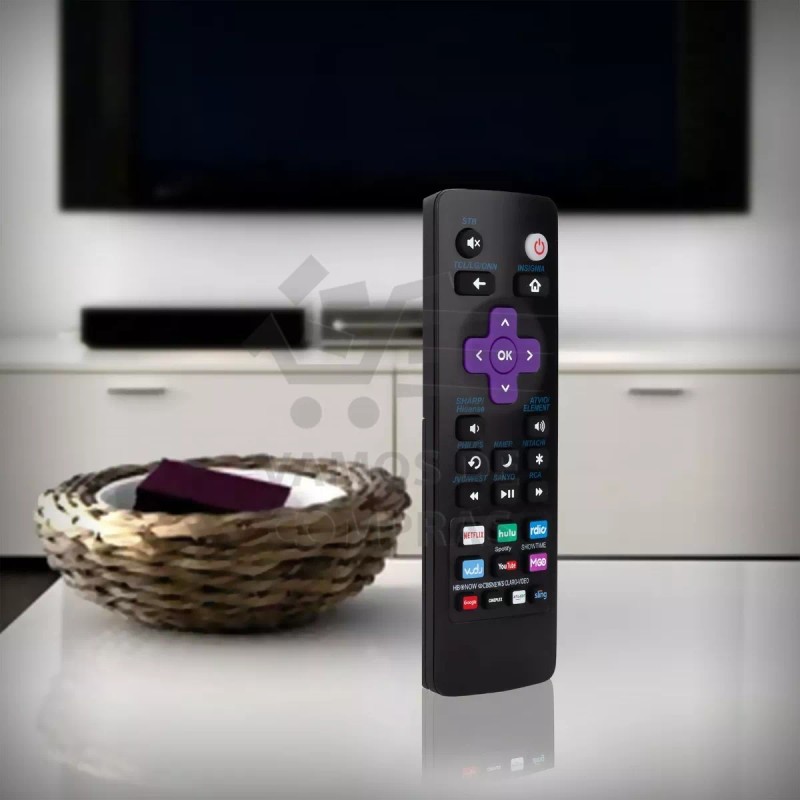 Control Compatible LG Tcl R0ku-t1107a Philps Haie Hitachi