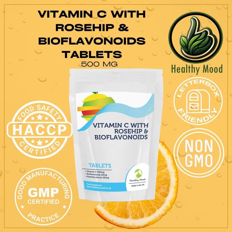 Vitamin C 500mg with Rosehip & Bioflavonoids 30 Tablets -