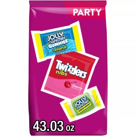 Jolly Rancher 43 oz Bulk Bag JOLLY RANCHER and TWIZZLERS Assorted Fruit Flavored Candy