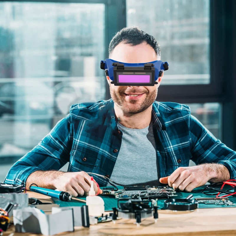 Welding Glasses, Solar Car Blackout Eye Mask Welding Goggles Welder