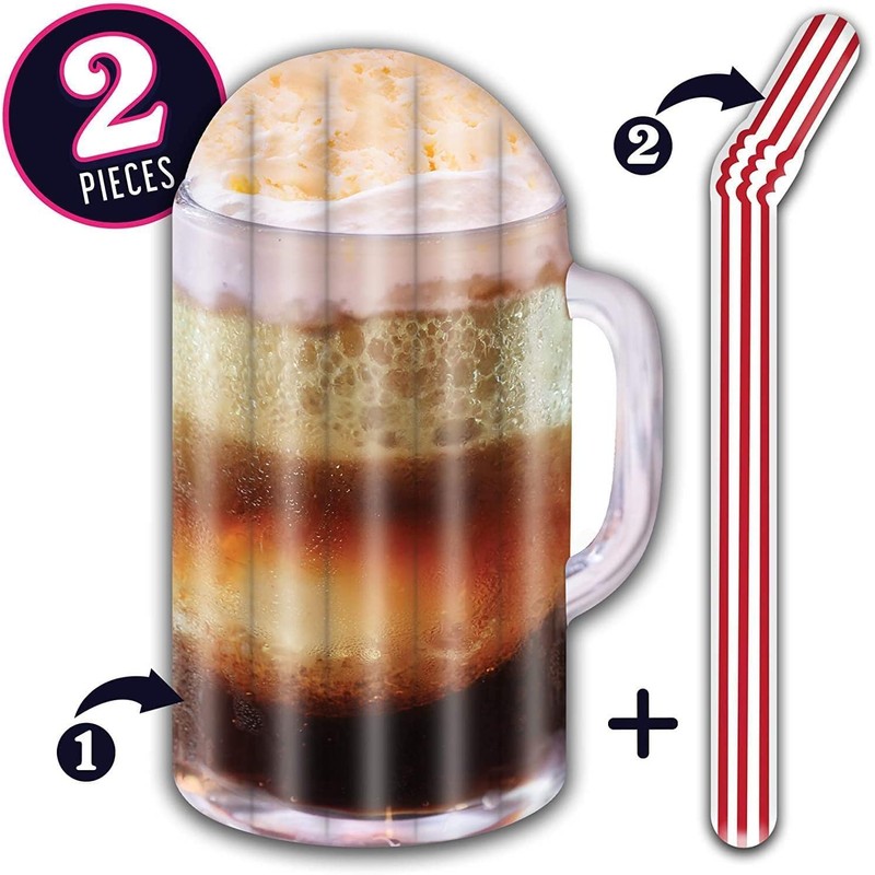 Root Beer Float and Noodle - Pool Float Tube, Inflatable