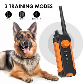 Docal Dog Shock Collar, 3300Ft Dog Training Collar with Remote for Small Medium Large Dogs, Rechargeable Waterproof Shock Collar for Dogs with Beep (1-8), 3 Training Modes, Safe Shock，2 Pack