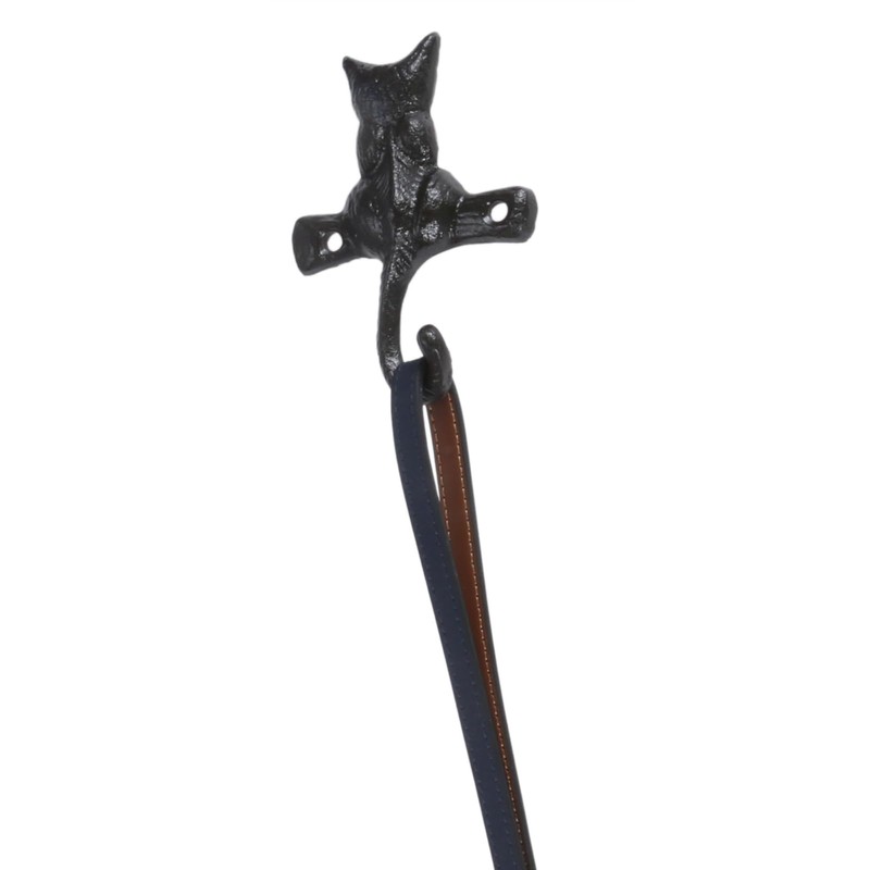 dophee 2PCS Cast Iron Cat Hooks, Heavy Duty Wall Mounted