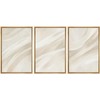 SIGNWIN Framed Canvas Print Wall Art Set Abstract Beige Flow