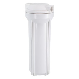 MECCANIXITY Water Filter Housing 10" Whole House Filtration System 1/2 Inch Inlet/Outlet Port for Kitchen White
