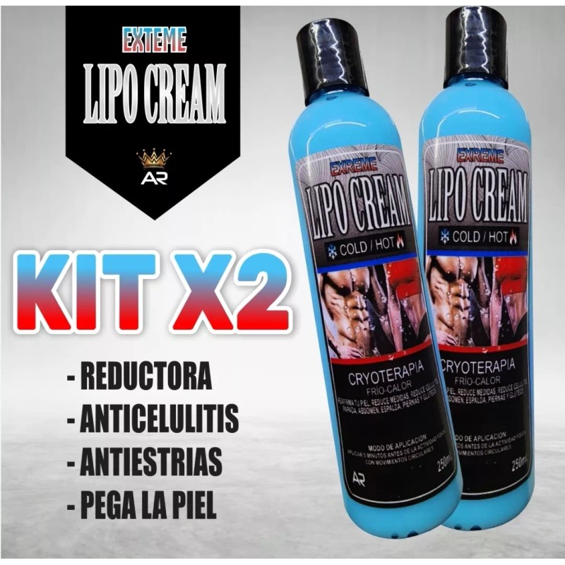 A&R Lipo Cream Cryoterapia Cold Hot Pack X 2 Cremas