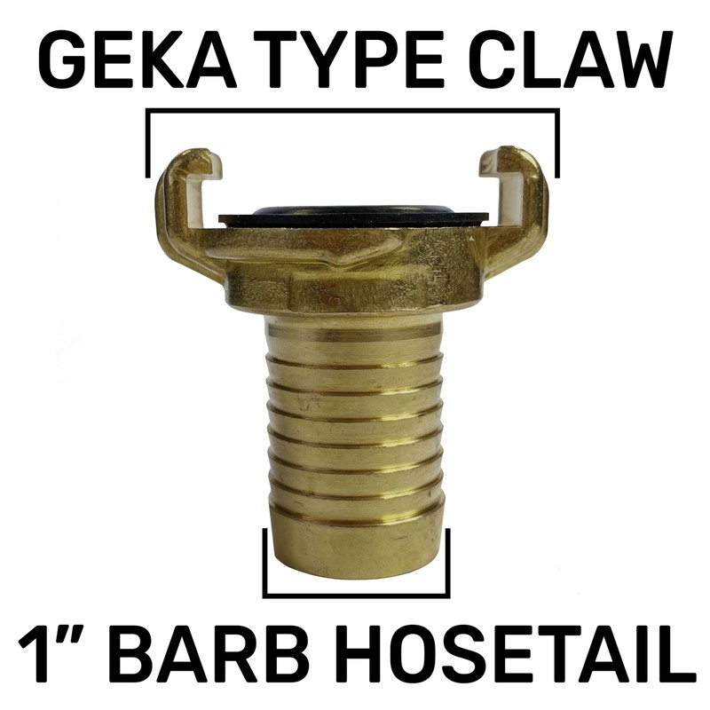 Garden Watering Solid Brass geka Style hosepipe Claw Fittings/connectors (Pack