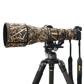 ROLANPRO Waterproof Lens Camouflage Coat for Nikon Z 800mm f6.3 VR S Rain Cover Lens Protective Sleeve Case Clothing-#9d Grass Waterproof