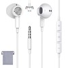 xunbida Earphones, Wired Earphones, Microphone Included, 0.1 inch (3.5 mm)