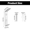 BATENGKEJI 5 Pcs Silver Coat Hooks for Wall Hooks for