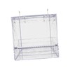 CIYODO Acrylic Transparent Bird Feeder with Removable Tray Large S