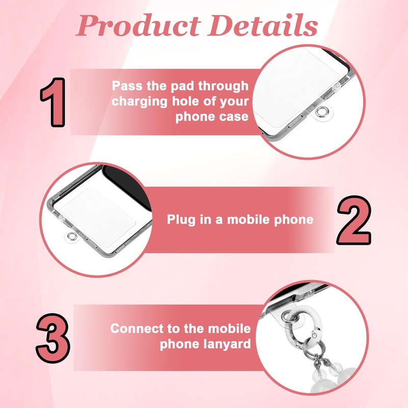 20 Pcs Phone Tether Tab Without Adhesive, Cell Phone Tether