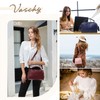 VASCHY Bolso Bandolera Mujer, Bolsa de Asa Superior Cuero Vegano