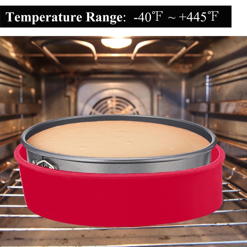 GBYAN Silicone Springform Cheesecake Pan Protector for 9'',9.5'' Round Springform