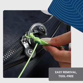 USPACKSMART 10-Pack Numbered Plastic Tamper Seals – Adjustable 8" Pull-Tite Zip Ties for Fire Extinguishers, Clinical Waste Bags, Vehicle Doors – TSA Approved, Recyclable, Self-Locking Security Tags