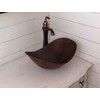 Simply Copper 17" Oval Sleigh Design Copper Vessel Bathroom Sink
