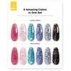 BURANO Poly Extension Gel Nail Kit, 6 Colours Nail Poly