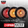 Abrams Round 3/4" Amber 1 LED Side Marker Trailer Lights