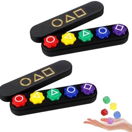 BOBOZHONG GonggiKorean Game Set - 10pcs Traditional Toss & Catch Game with Steel Beads, Plastic GonggiStones for Kids/Adults, Skill Development Toy, Travel-Friendly Indoor/Outdoor Family Fun