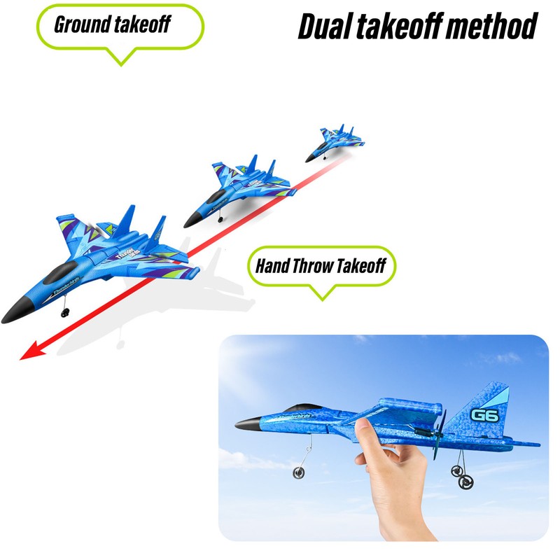 RC Glider Plane Waterproof Drop Resistant Dual Motor Remote Control