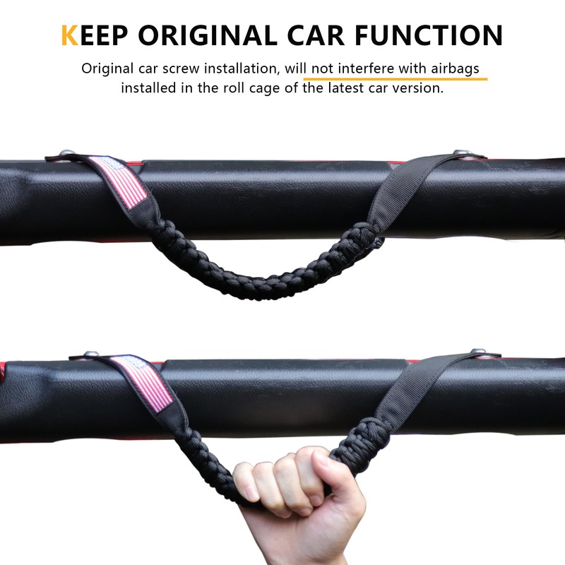 RERPRO Front Door Roll Bar Grab Handles Compatible with 2018-2024