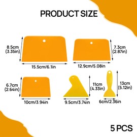 5 Pcs Filler Spreader Glass Film Scrapers Car for Applying Fillers Reusable Car Filler for Bodywork Kit Car Body Filler Repair Kit for Putties Applying Fillers Caulking Agents And Car Body Maintenance