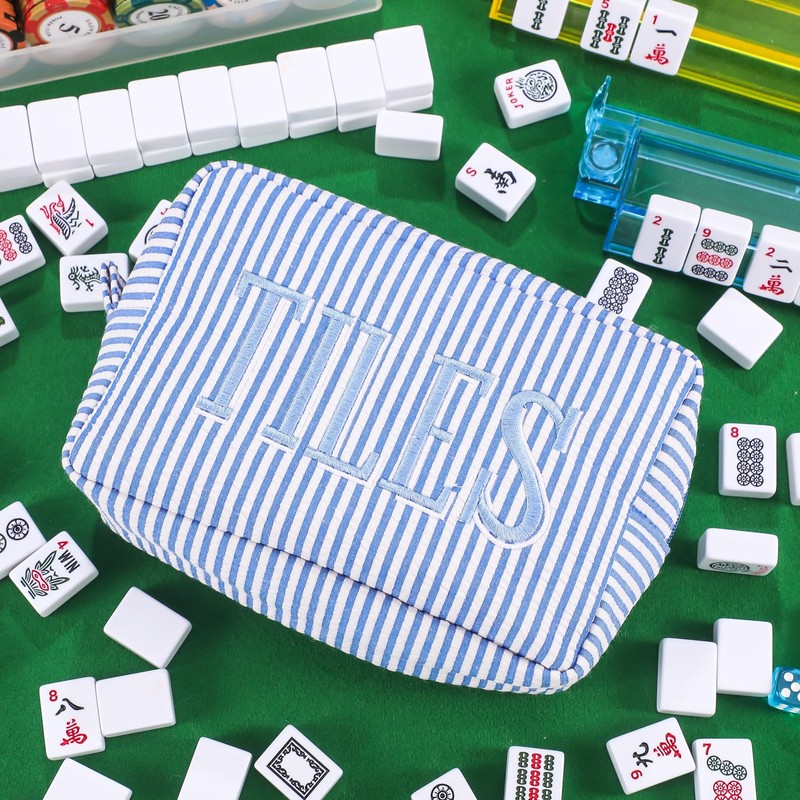 Sunnymove Empty Mahjong Bag Thickened American Mahjong Tiles Bag with