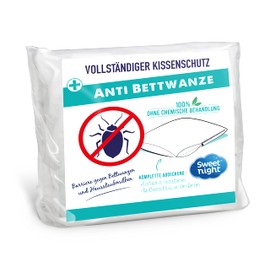 Sweetnight Cushion Cover 50 x 70 cm | Anti-Bugs and Anti-Dust Mites | Silent | Zip | No Chemical Treatment