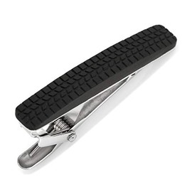 Ox and Bull Trading Company Stainless Steel Carbon Fiber Tire Tread Tie Clip