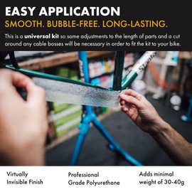 XPEL Universal Bicycle Protection Base Kit for MTB Hardtails - Aluminum/Carbon Frame Gloss Bike Frame Protection Kit - Superior XPEL Invisiframe Defense Film, All-Terrain Shield