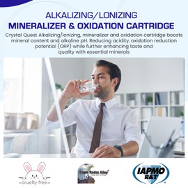 Crystal Quest Alkalizer, Ionizer, Mineralizer & Oxidation Cartridge – Boosts pH & Alkalinity, Reduces Acidity & ORP, Enhances Taste with Essential Minerals, Long-Lasting Performance, Easy Installation