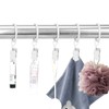 C.M. Curtain Rings with Curtain Clips, Inner Diameter 1.0 inches