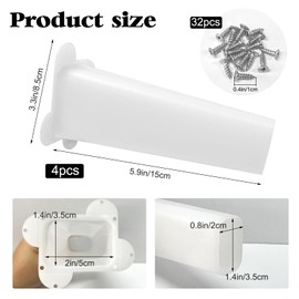 4 Pcs One Way Bat Door, Bat Cone One Way Excluder for Bats Make Your Structure Peace Again Bat Exclusion Reusable Tool Bat Deterrent Remove Plastic Cone Device for House Bats Control Removal