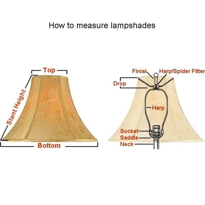 B&P Lamp® 7 Inch Heavy Duty Lamp Shade Harp Holder