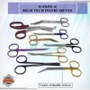 Premium Iris Scissors Micro Dissecting Scissors Curved 4.5" with Fine