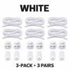 Elastic No-Tie Shoelaces with Button Lock – Stretch Round Laces