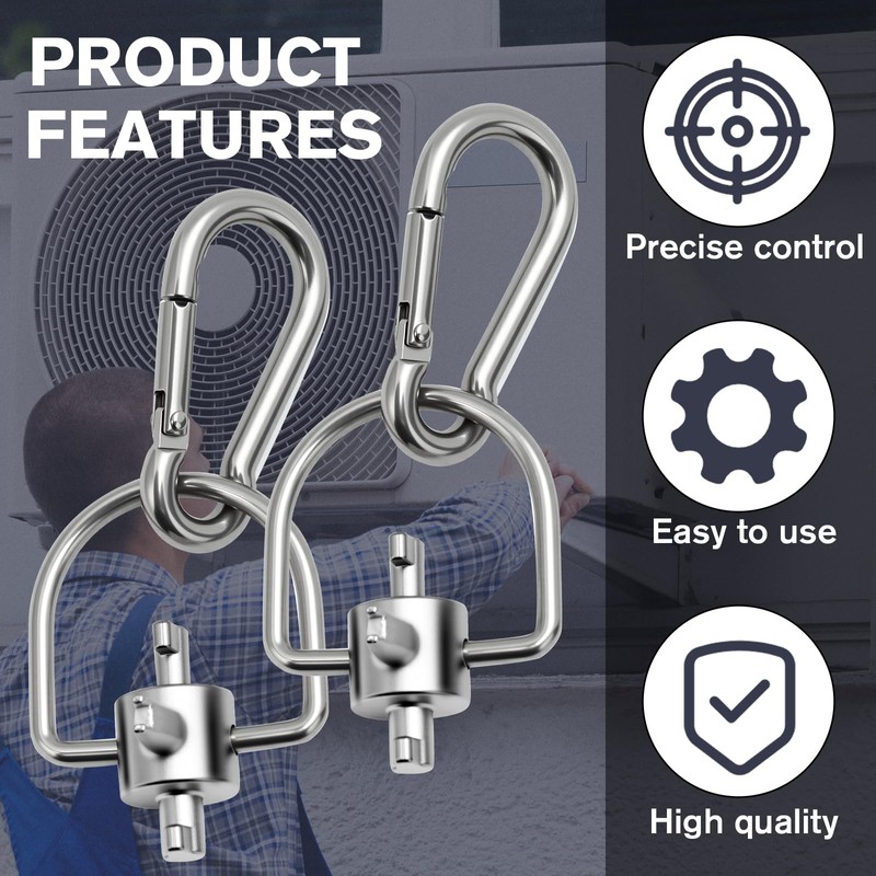 Liliaafar 4 Pack HVAC Tools Locking Cap Keys for R22