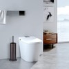 DOWRY Anti-Hand Off Bronze Toilet Plunger with Holder for Bathroom,Powerful