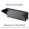 TECHTOO Wall Mount Rack 2U Vertical Rack 19Inch Wall Mountable