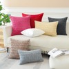 JOTOM Set of 2 Corduroy Soft Striped Cushion Covers 45x45