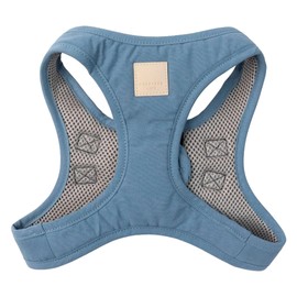FuzzYard Life Step in Dog Harness | Size M | Stylish Premium Cotton Design in French Blue Perfect for Everyday Walks