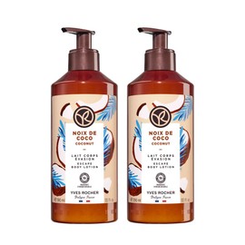 Yves Rocher - Kit De Cremas Corporales Aroma Coco, Hidrata y Perfuma, Incluye 2 cremas de 390ml cu                                                    