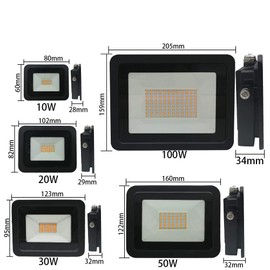 Ultra-Thin 10W 20W 30W 50W 100W Miheal LED Flood Light Spotlight Led Search Lamp 110V Floodlights for Outdoor Garden Street Square (Warm White, 20W)[Energy Class A++]