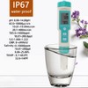 Areyourshop 7 in 1 PH Meter PH/TDS/Temp/EC/Salinity/SG/ORP Meter Digital, pH