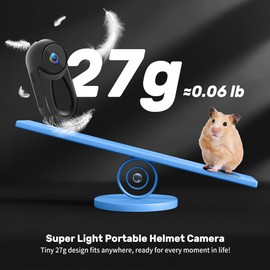 Thumb Size Mini Body Camera 1080P, Portable POV Camera with 0.85''Display Screen, Wearable Small Action Cameras, Helmet Sports Cam, Magnetic Video Recorder for Travel Pets Cycling Vlogging