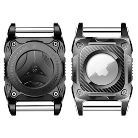 ONEONTA 2er pack Airtag Hülle Wasserdicht Hund - Airtag Hundehalsband - Airtag Hund - Airtag Hülle Hund - Airtag Hundeanhänger - Halsband Halterung für Airtag - Airtag Anhänger Halsband 2.7CM Breite