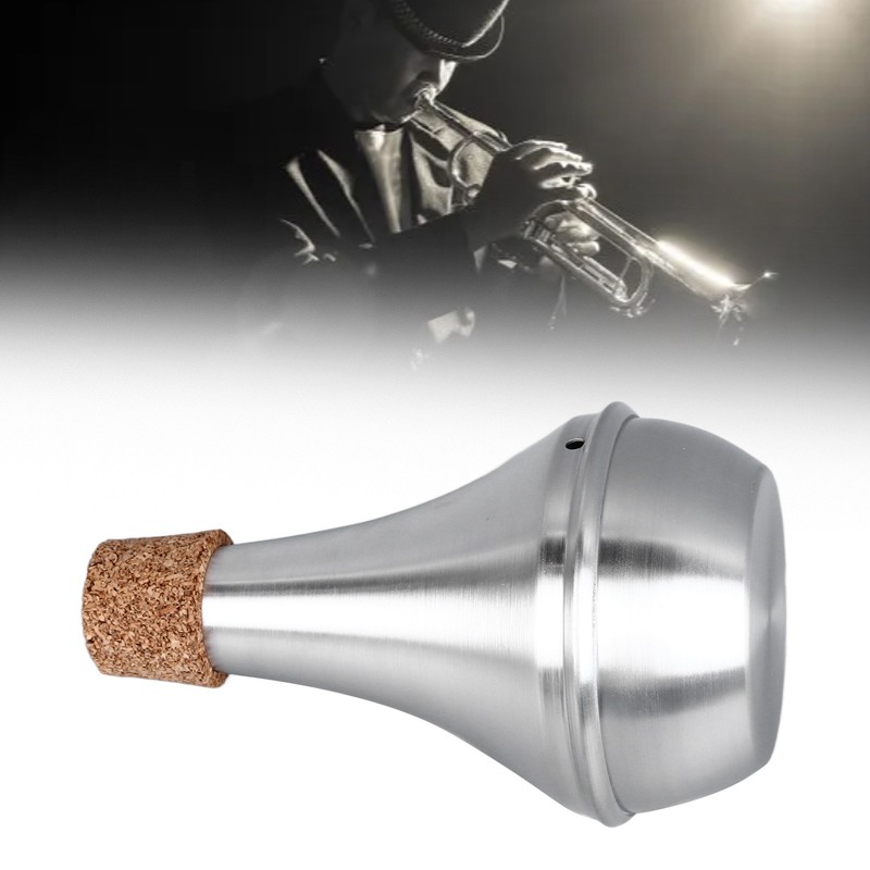 Trumpet Mute Silencer Aluminum Alloy Practice Musical Instrument Part Accessory