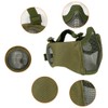 AOUTACC Airsoft Mesh Mask with Ear Protection and Adjustable Baseball