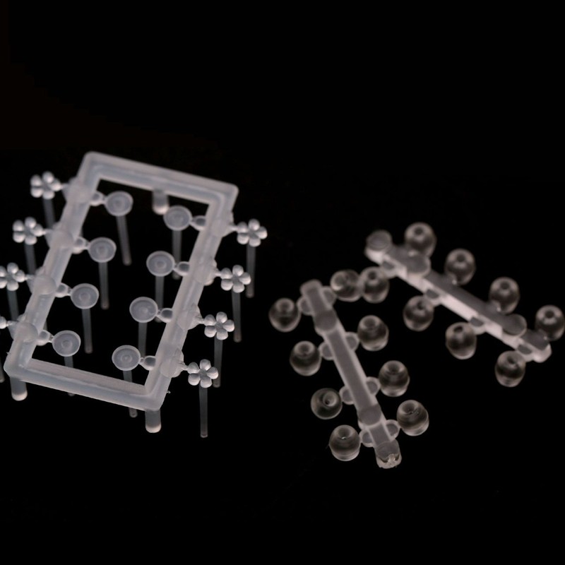 hero clear earrings flower + flat